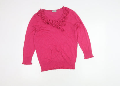 Womens UK Size 14 Per Una Pink Pullover Jumper