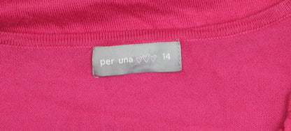 Womens UK Size 14 Per Una Pink Pullover Jumper