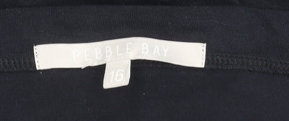 Womens UK Size 16 Pebble Bay Black Camisole Tank