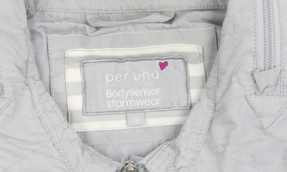 Womens UK Size 12 Marks and Spencer Grey Basic Jacket
