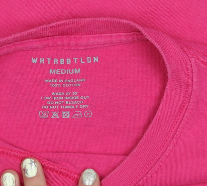 WHTRBBTLON Pink Unisex Music T-Shirt Medium