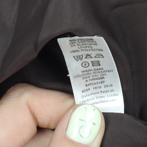 Spirit at Debenhams Women's Brown Blazer Size 10