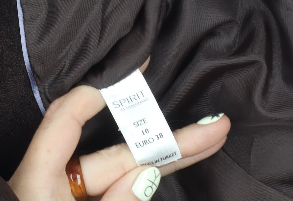 Spirit at Debenhams Women's Brown Blazer Size 10