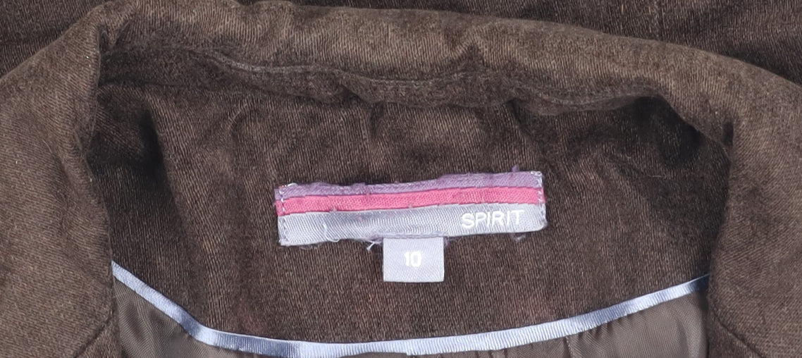 Spirit at Debenhams Women's Brown Blazer Size 10