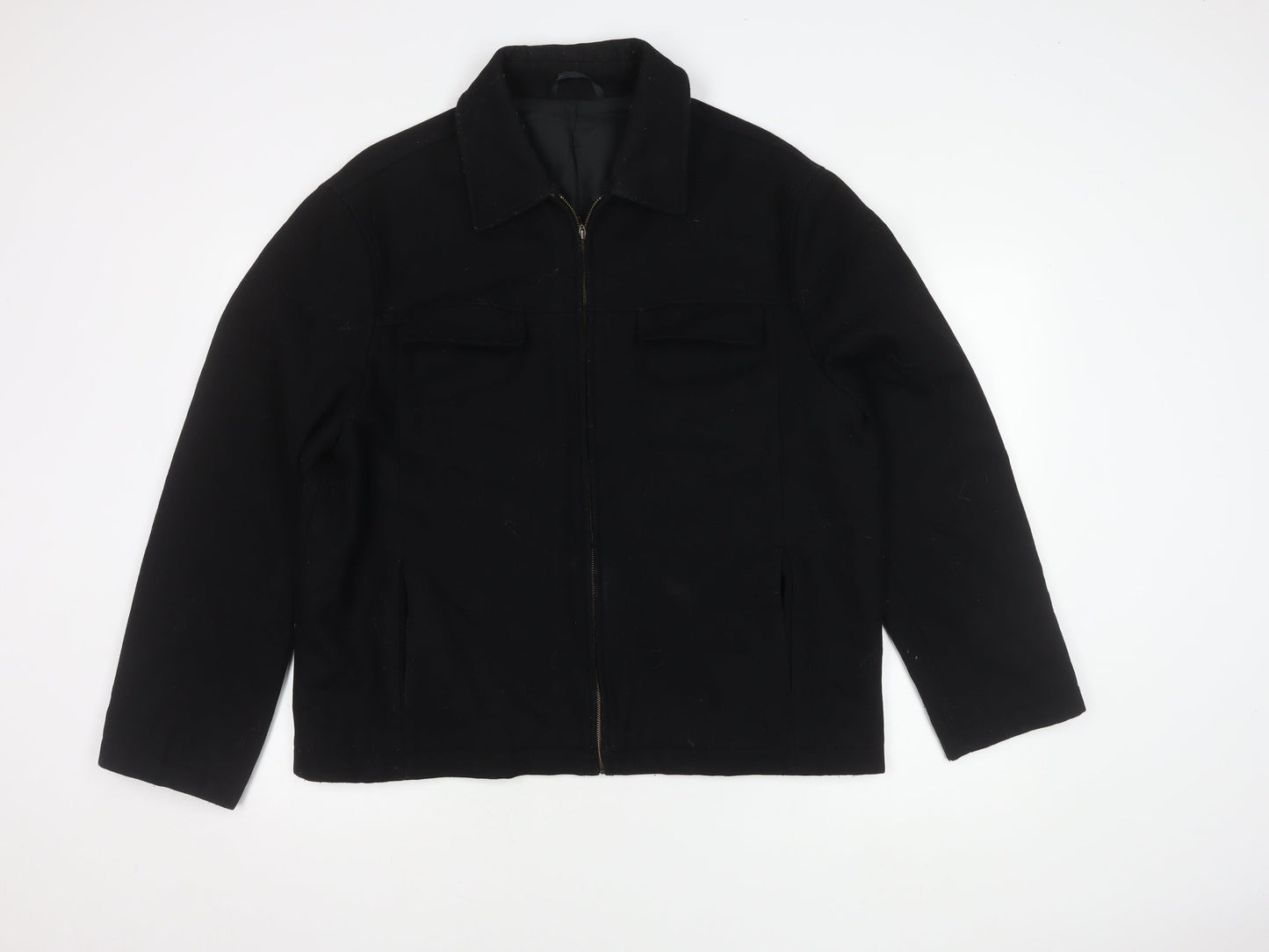 Mens UK Size L River Island Black Basic Jacket