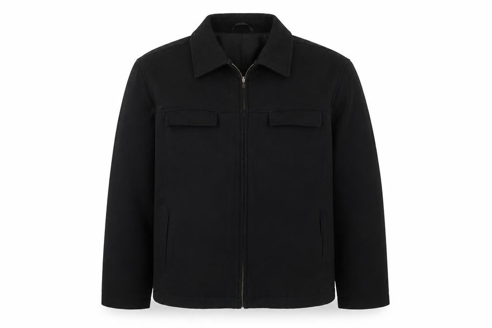 Mens UK Size L River Island Black Basic Jacket