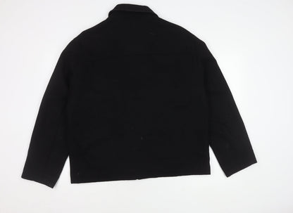 Mens UK Size L River Island Black Basic Jacket