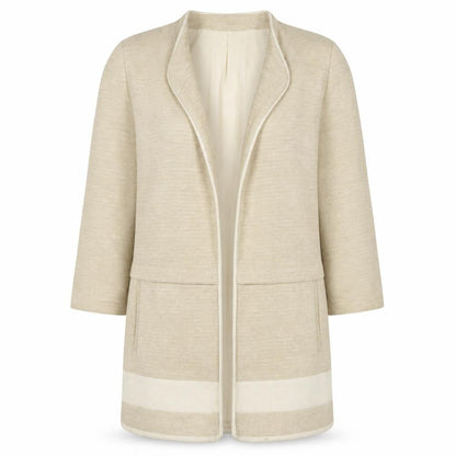 Womens UK Size M Zara Basic Beige Basic Jacket