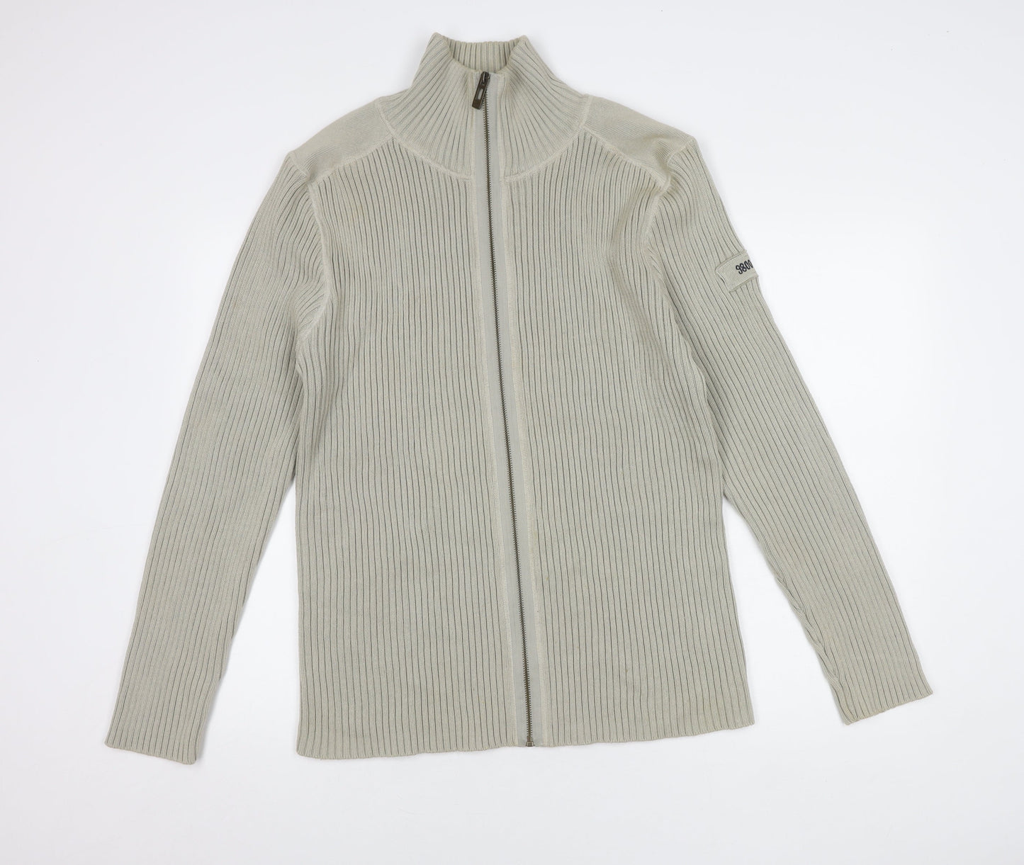 FreeBase XL Beige Full Zip Jumper for Men