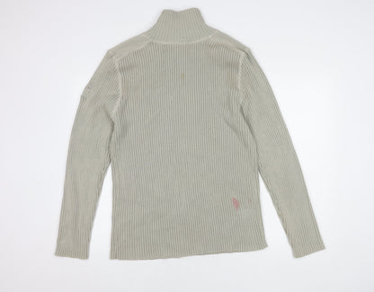 FreeBase XL Beige Full Zip Jumper for Men