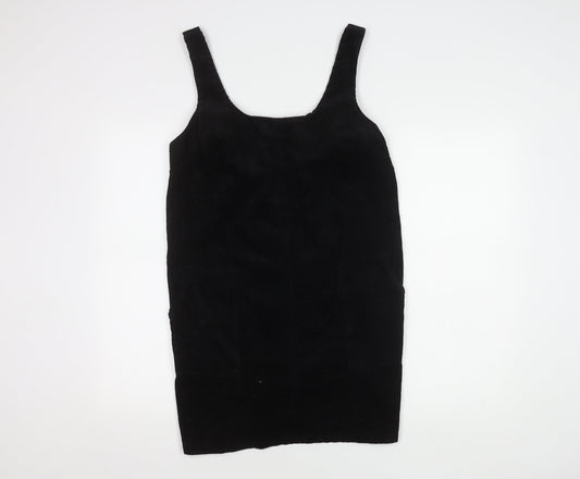 New Look Women's Black Pinafore Dress - Size 14 Sleeveless