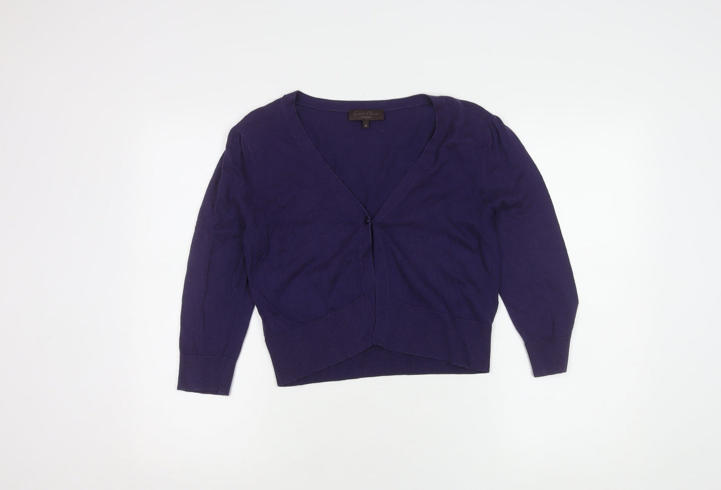 Womens UK Size M Great Plains Purple Cardigan Jumper