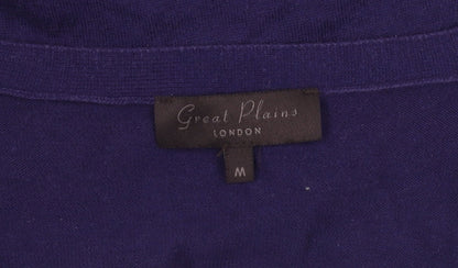 Womens UK Size M Great Plains Purple Cardigan Jumper