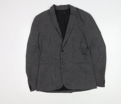 Mens UK Size 40 Zara Regular Grey Suit Jacket