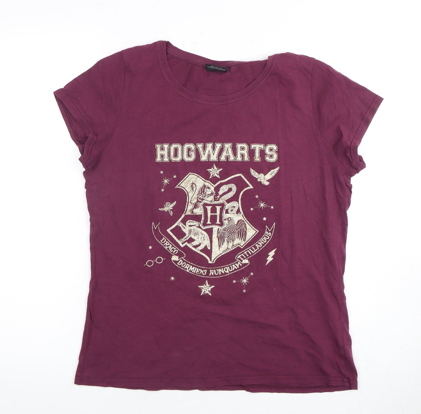 Harry Potter Women's Purple T-Shirt Nightshirt Size 10-12