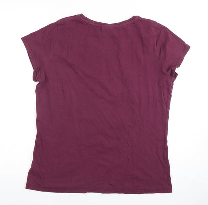 Harry Potter Women's Purple T-Shirt Nightshirt Size 10-12