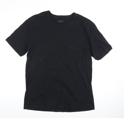 Mens UK Size L HUGO BOSS Black  T-Shirt