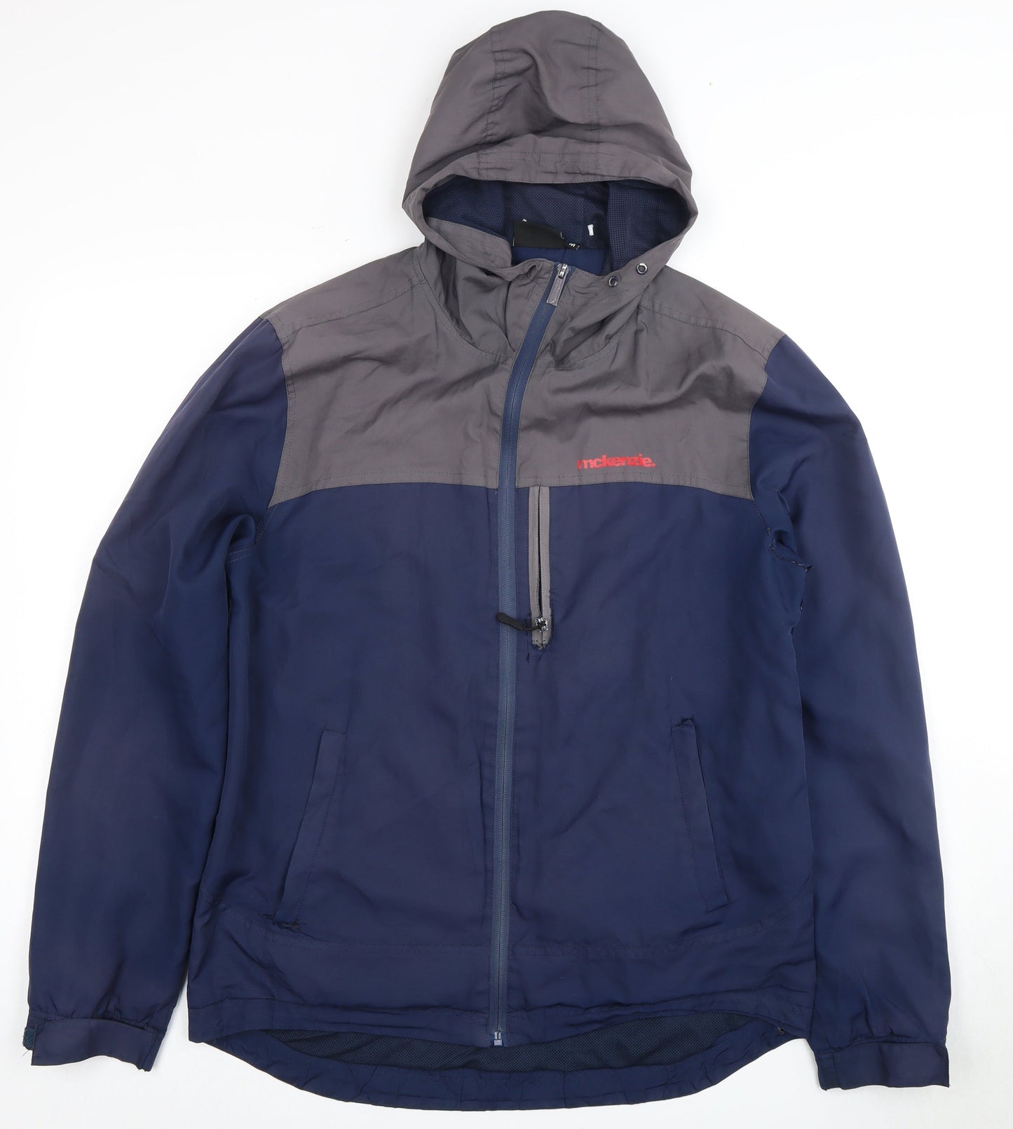 Mens UK Size M McKenzie Blue Windbreaker Coat