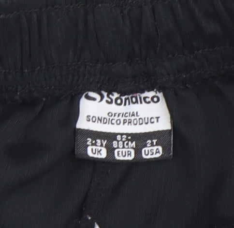 Sondico Boys Black Activewear Shorts Size 2-3 Years Football