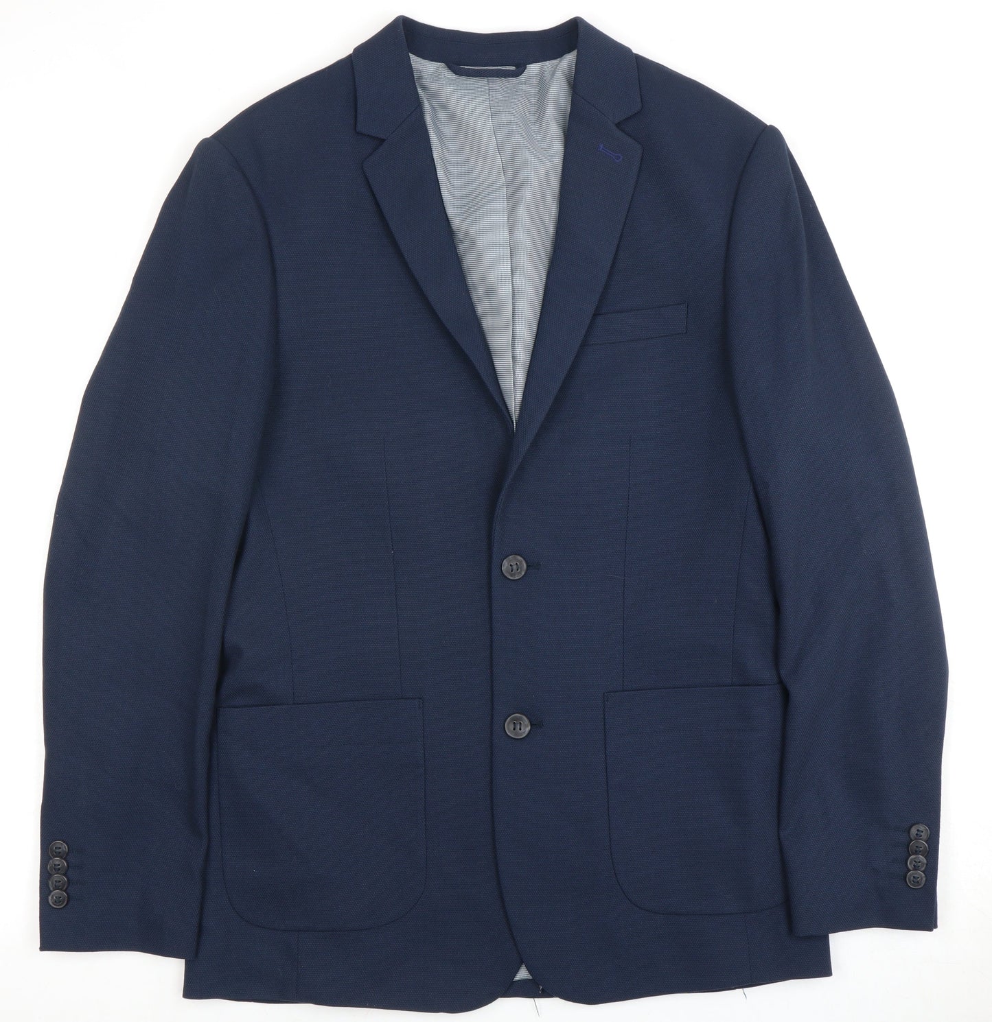 Mens UK Size 48 Jack and Jones Regular Blue Suit Jacket