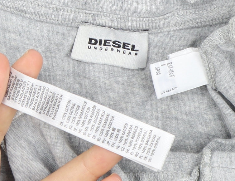 Mens UK Size S Diesel Grey  T-Shirt