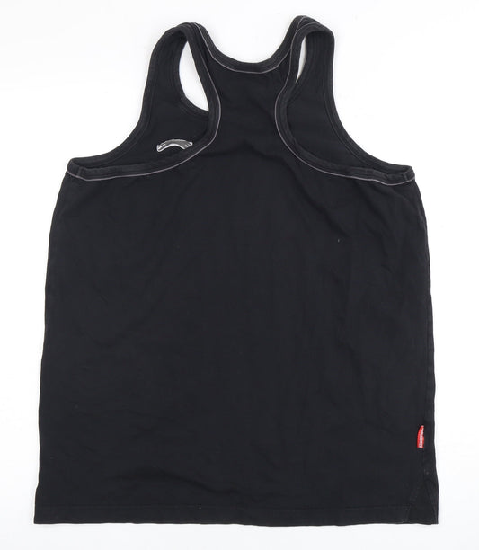 Slazenger Men's Black Sleeveless T-Shirt L