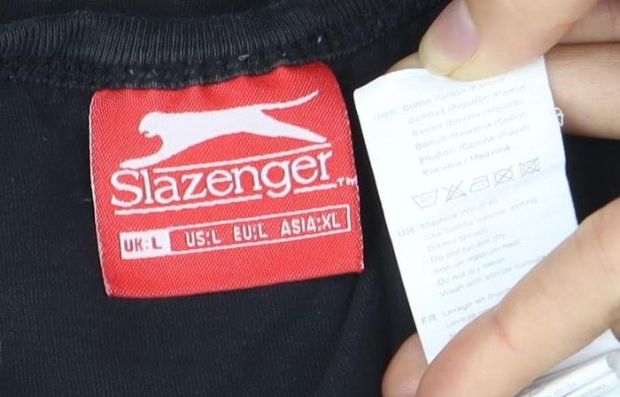 Slazenger Men's Black Sleeveless T-Shirt L