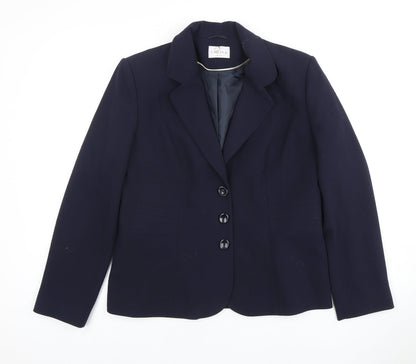 Eastex Women's Blue Blazer, Size 12, Notch Lapel