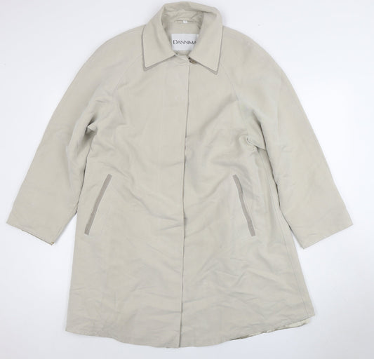 Womens UK Size S Dannimac Beige Overcoat