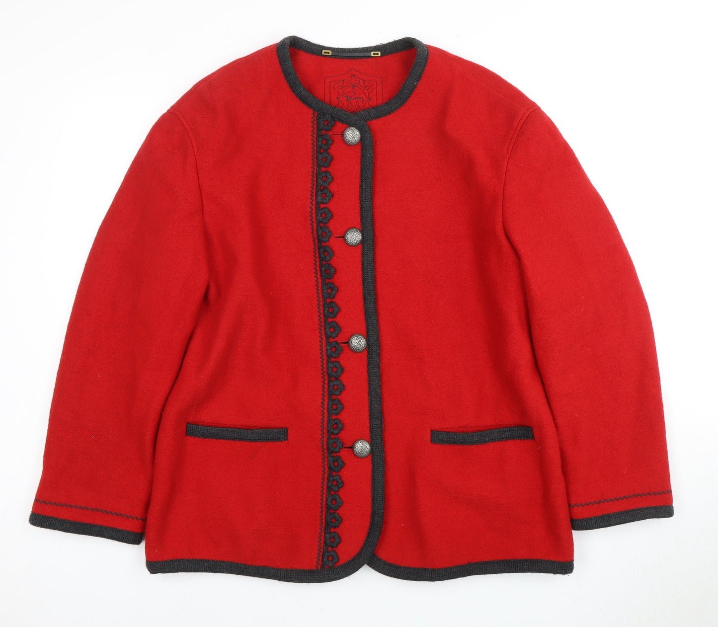 Perry Women's Red Wool Jacket Size 14