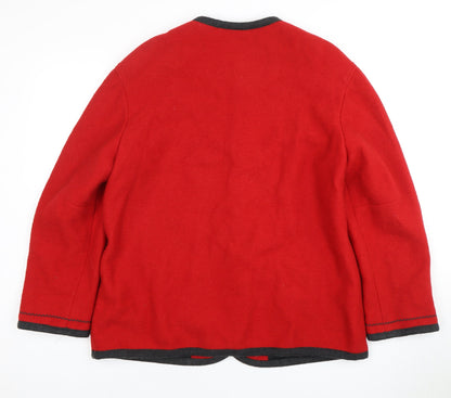 Perry Women's Red Wool Jacket Size 14