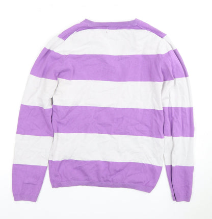 Womens UK Size M Tommy Hilfiger Multicoloured Pullover Jumper