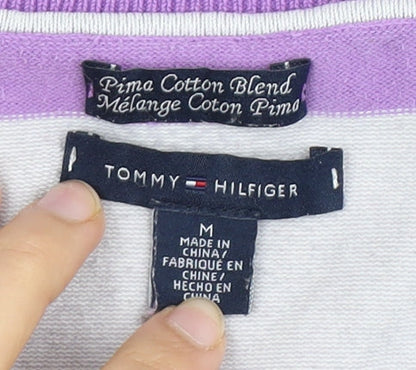 Womens UK Size M Tommy Hilfiger Multicoloured Pullover Jumper