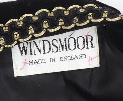 Windsmoor Women's Black Velvet Blazer, Size 8, Formal
