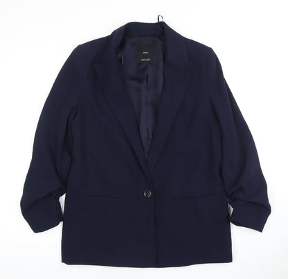 Womens UK Size 12 MNG Regular Blue Blazer