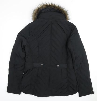 Womens UK Size 12 NEXT Black Puffer Jacket