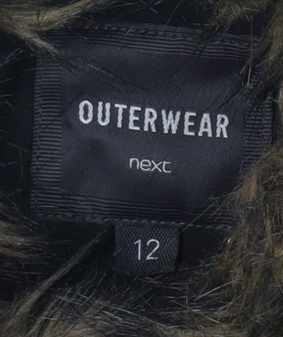 Womens UK Size 12 NEXT Black Puffer Jacket