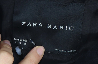 Zara Women’s Black Cropped Blazer Size 8