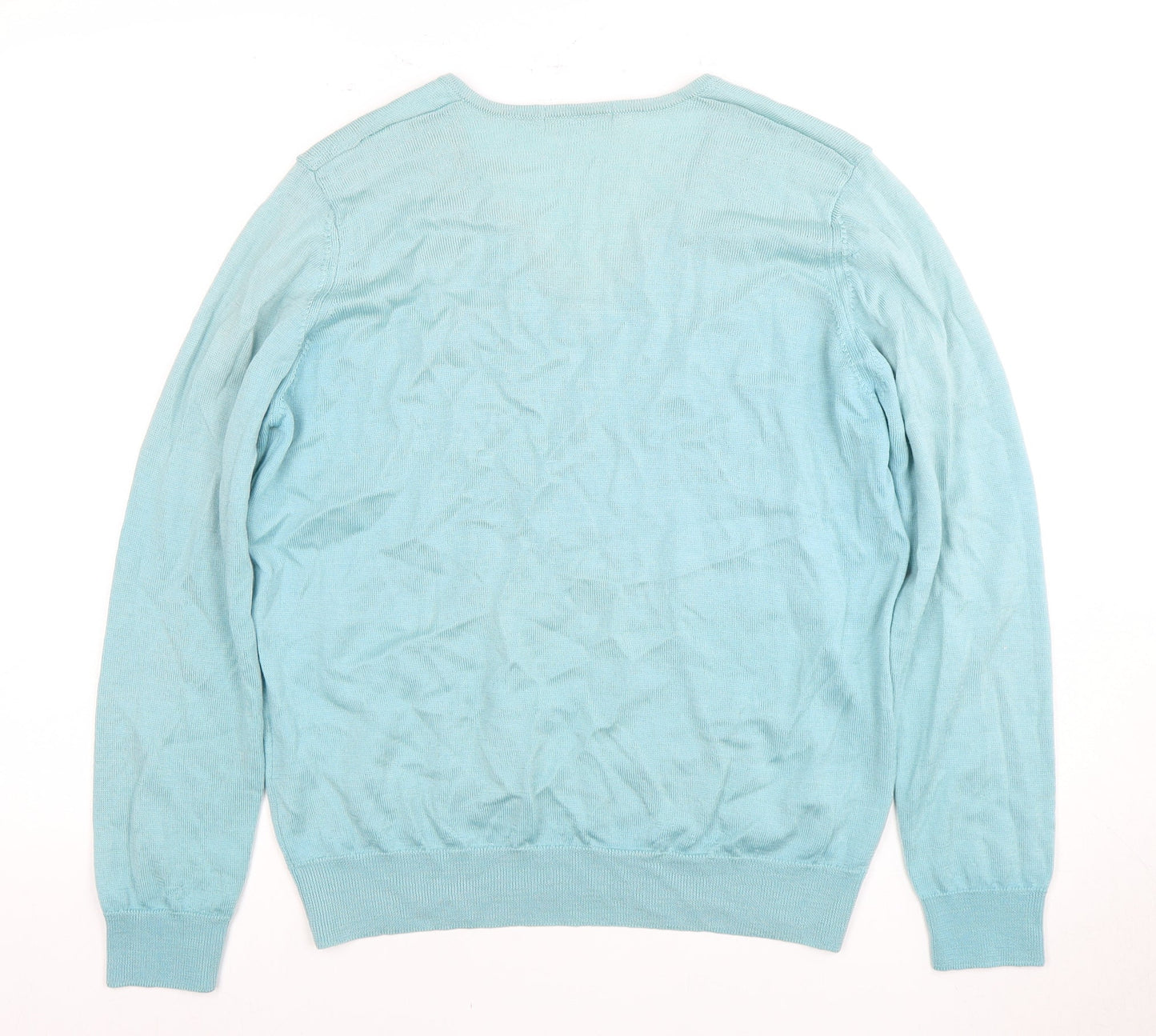 Womens UK Size 14 Marks and Spencer Blue Pullover Jumper
