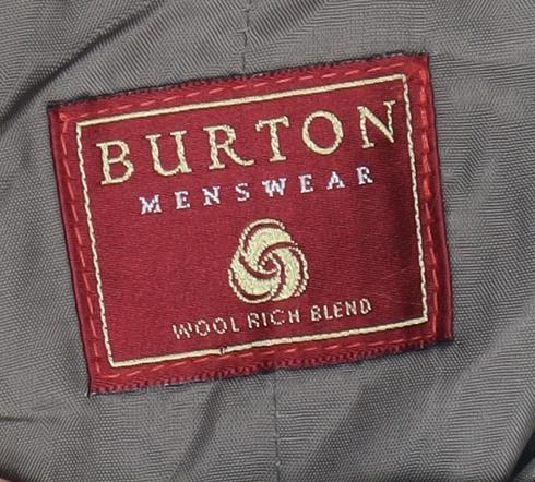 Mens UK Size 38 Burton  Grey Suit Waistcoat