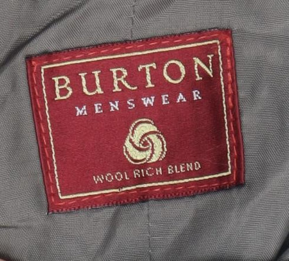 Mens UK Size 38 Burton  Grey Suit Waistcoat