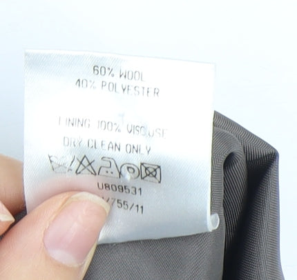 Mens UK Size 38 Burton  Grey Suit Waistcoat