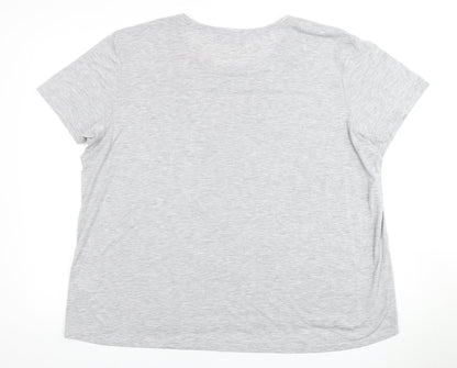 Womens UK Size 18 Marks and Spencer Grey Basic T-Shirt