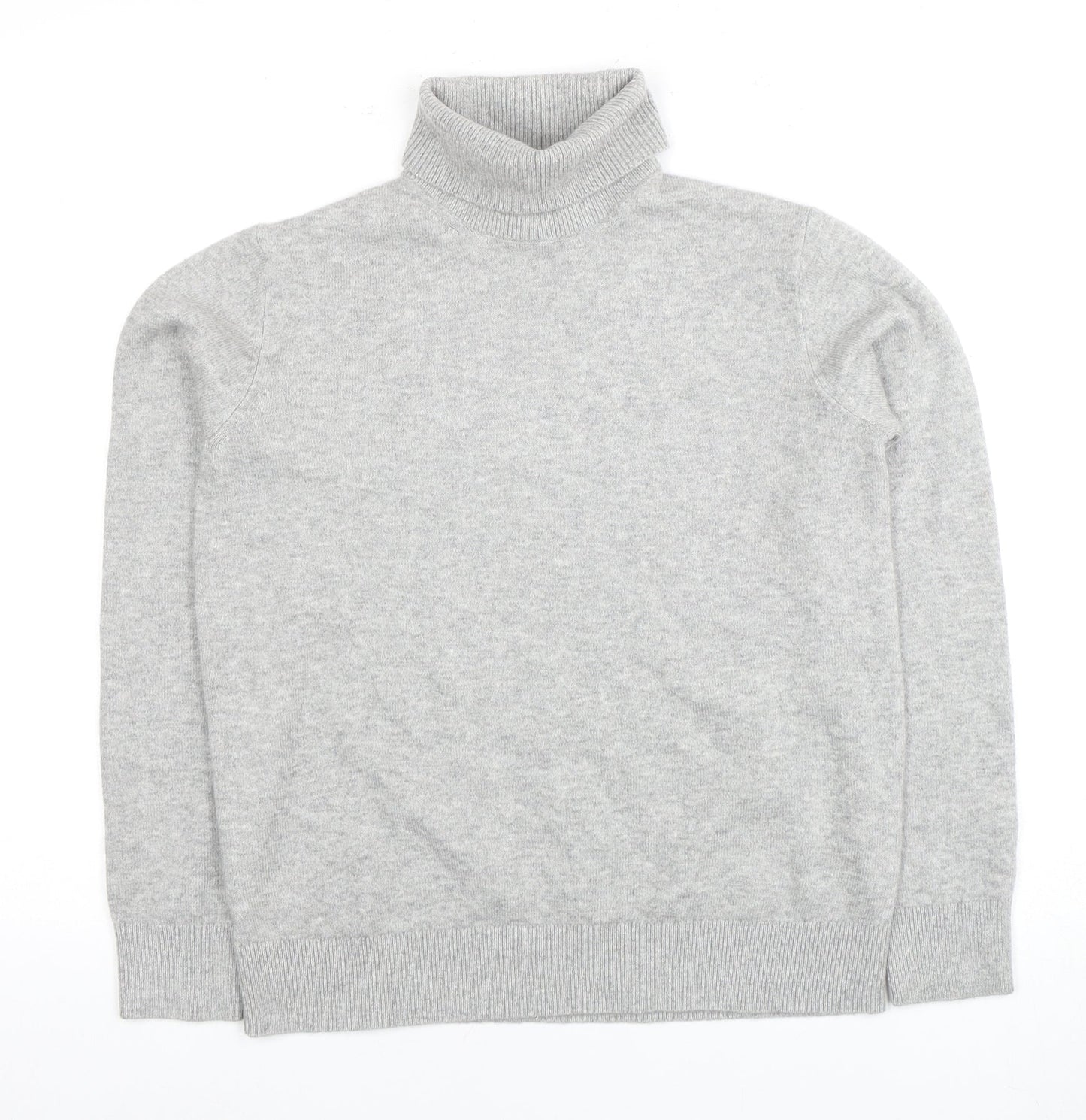 Marks and Spencer Men's Grey XS Roll Neck Jumper