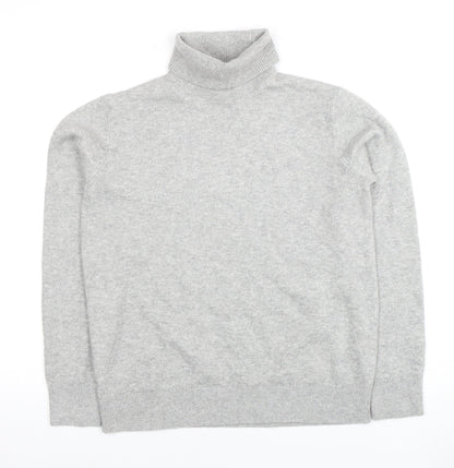 Marks and Spencer Men's Grey XS Roll Neck Jumper