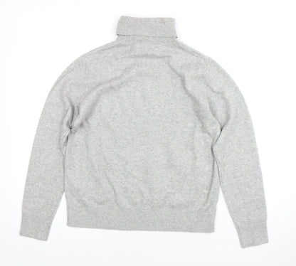 Marks and Spencer Men's Grey XS Roll Neck Jumper