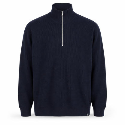 Mens UK Size 2XL Marks and Spencer Blue Full Zip Jumper