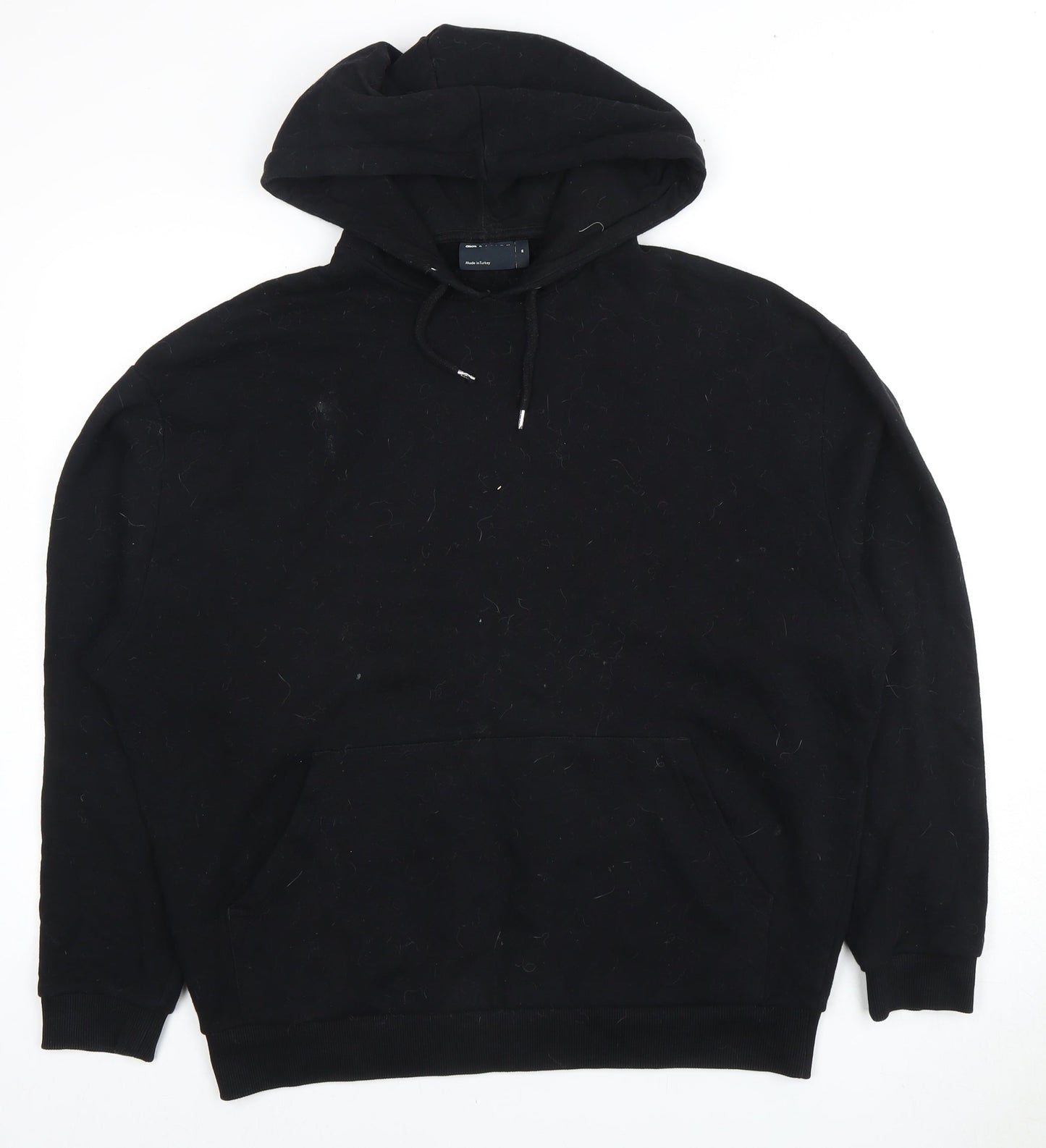 Unisex Adults UK Size M ASOS DESIGN Black Pullover Hoodie
