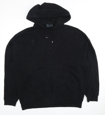 Unisex Adults UK Size M ASOS DESIGN Black Pullover Hoodie