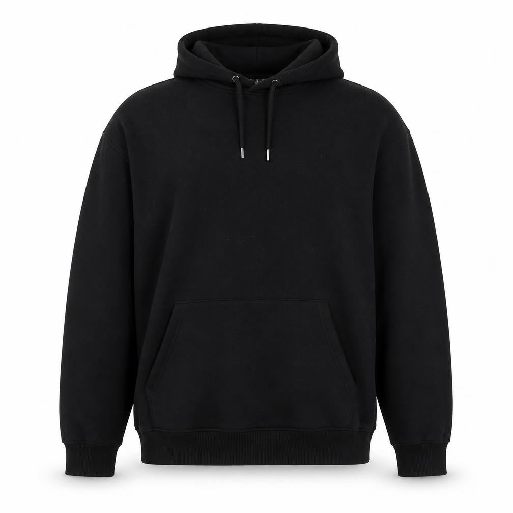 Unisex Adults UK Size M ASOS DESIGN Black Pullover Hoodie